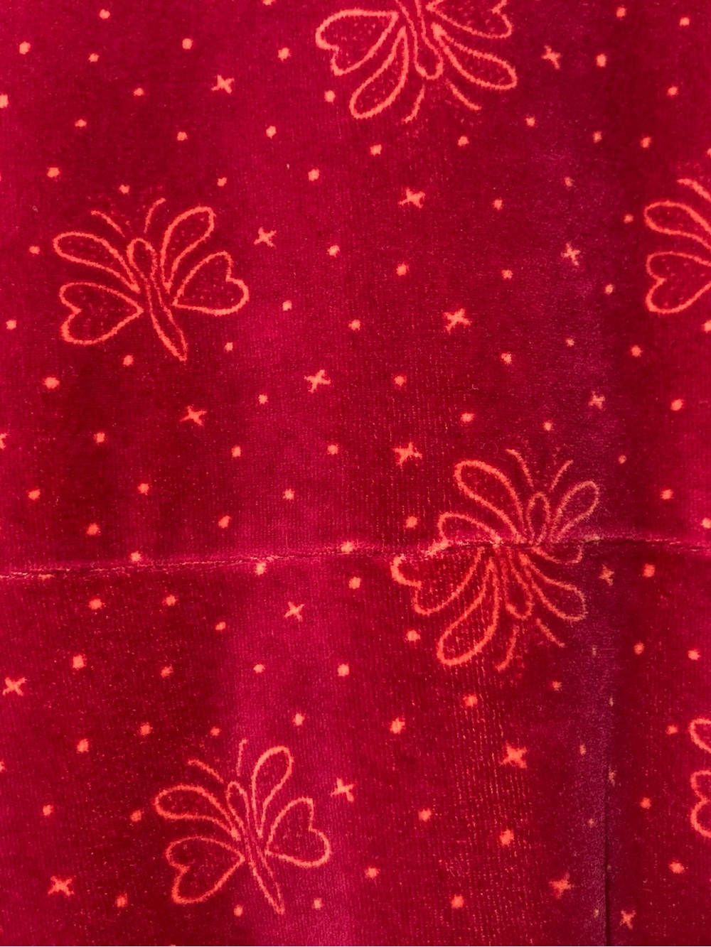 Gudrun Sjoden Velour Midi Dress Long Sleeve Front Pleat Butterflies Size XLarge - Picture 6 of 16